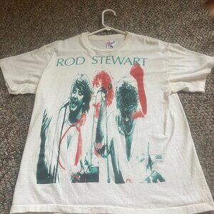 Vintage Rod Stewart Shirt Mens L Hot Legs Tour 1993 Winterland Single Stitch